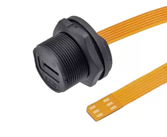 E-Nano SIM Female Back Mount Solder Receptacle(Threaded)