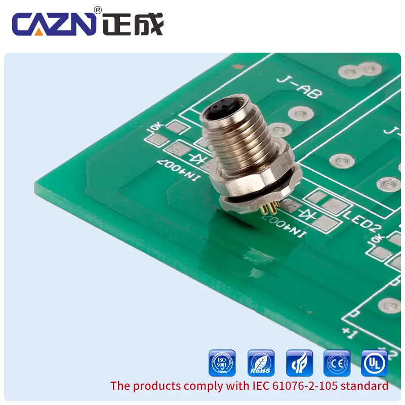 M5 Female Back Mount Socket ( PCB )