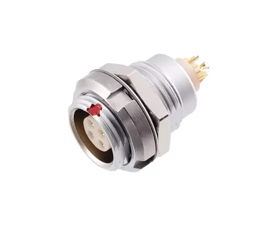 B Series ZCG Fixed socket with Two Nuts-Back Panel Mounting