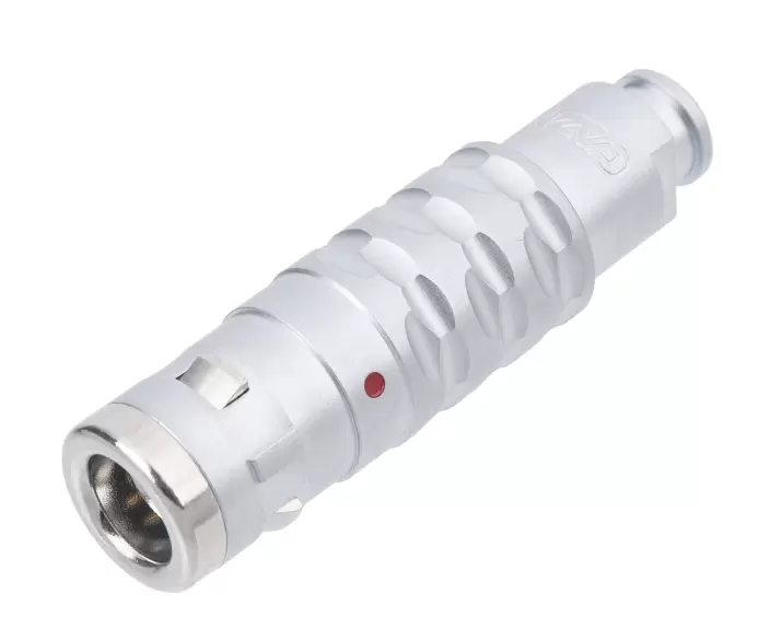 K Series TGG Straight Plug Cable Collet and Nut for Fitting a Bend Relief